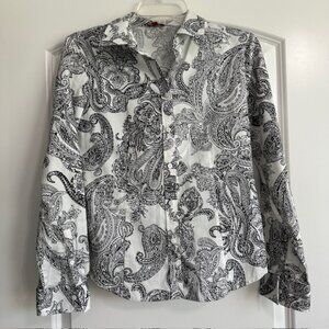 Talbots Petites Women's Paisley Print Sz 8P